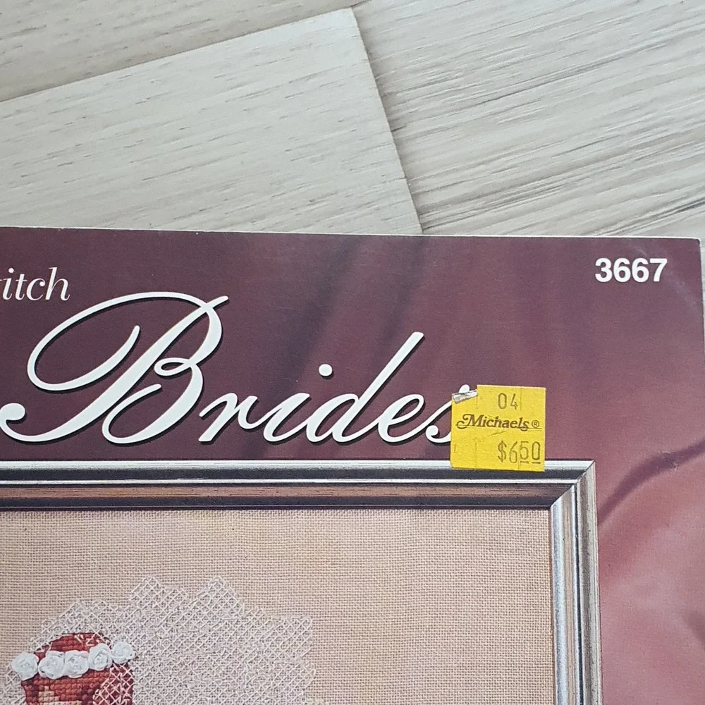 1995 American School‎ of Needlework Brides Cross Stitch Pattern Barbara Baatz